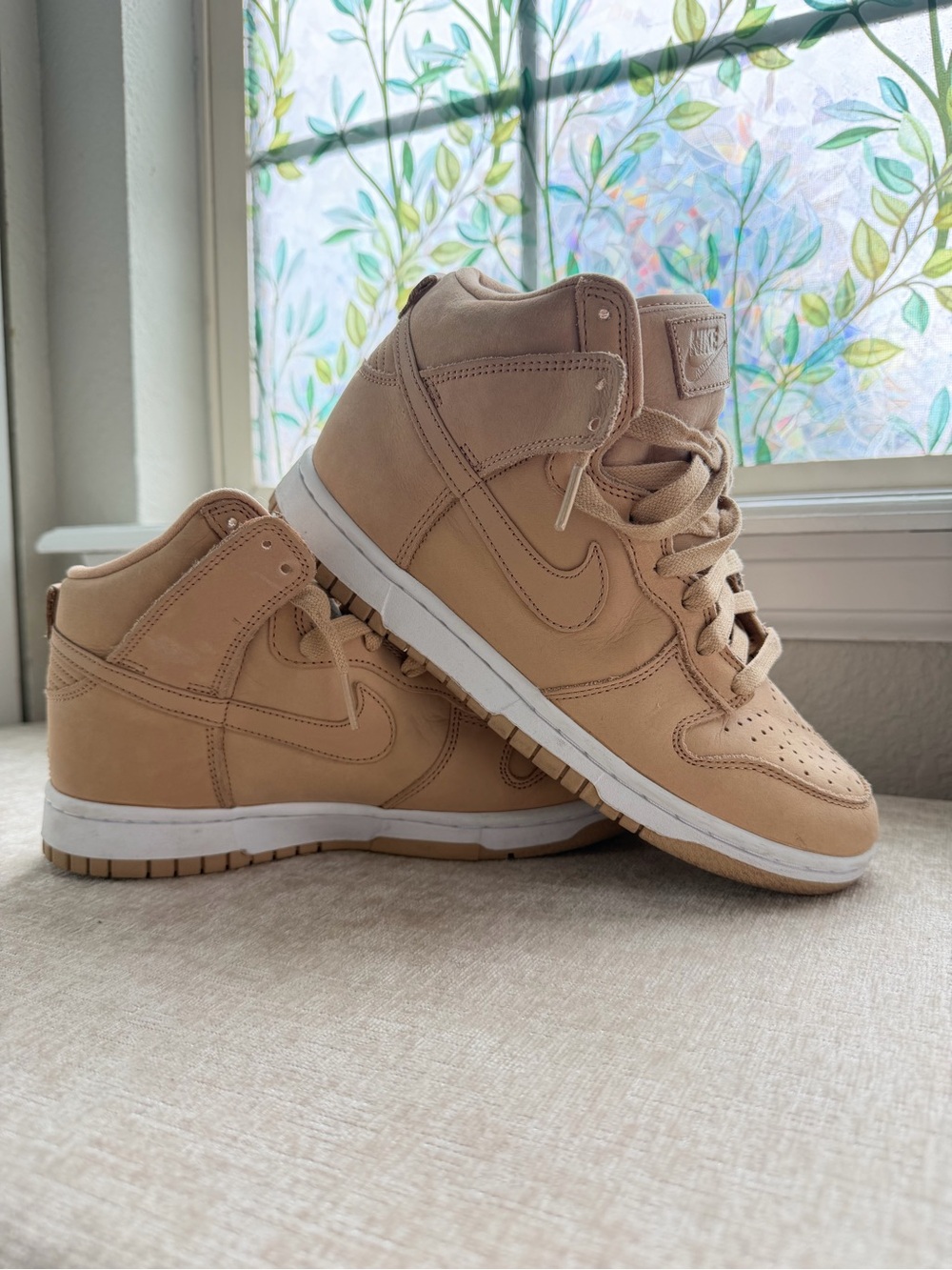 Nike Women’s Dunk Vachetta Tan High-Top Sneakers Size 8